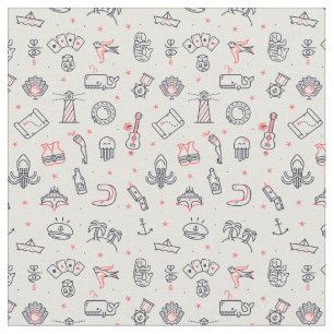 Random Doodles Fabric