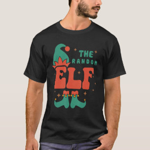 Random Elf Family Matching Christmas Pjs Funny T-Shirt