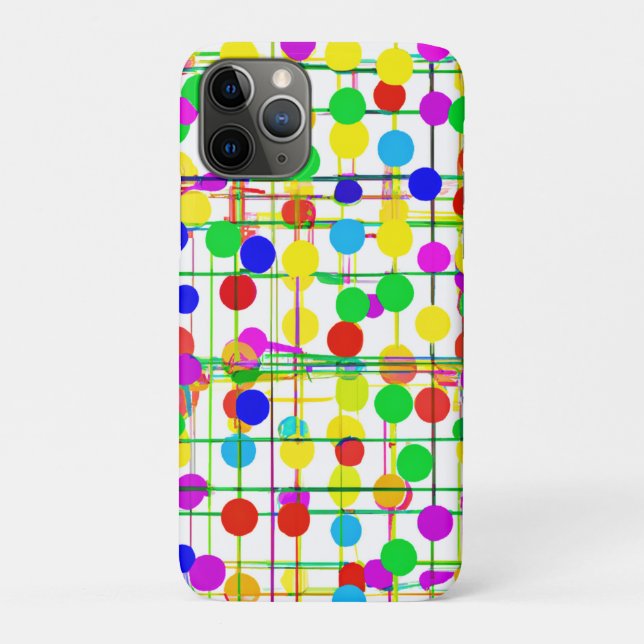 Random Geometric Pattern Case-Mate iPhone Case (Back)