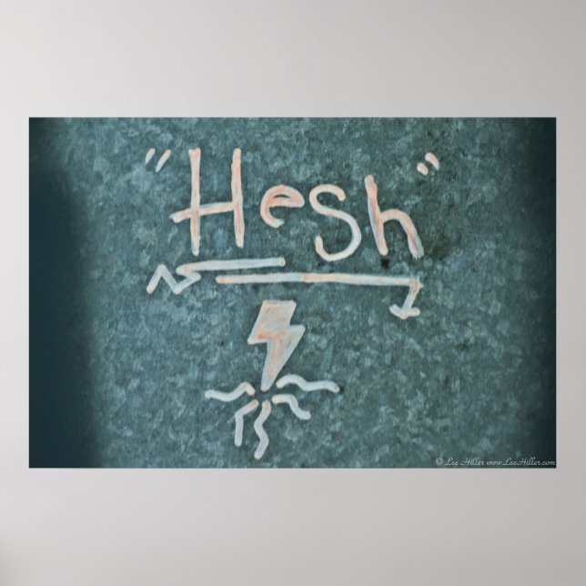 Random Graffiti: Hesh Lightning Bolt Poster (Front)