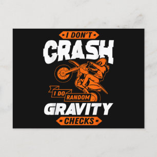 Random Gravity Checks - Motocross & Dirt Bike Postcard