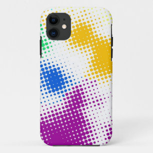 Random halftone colourful background iPhone 11 case