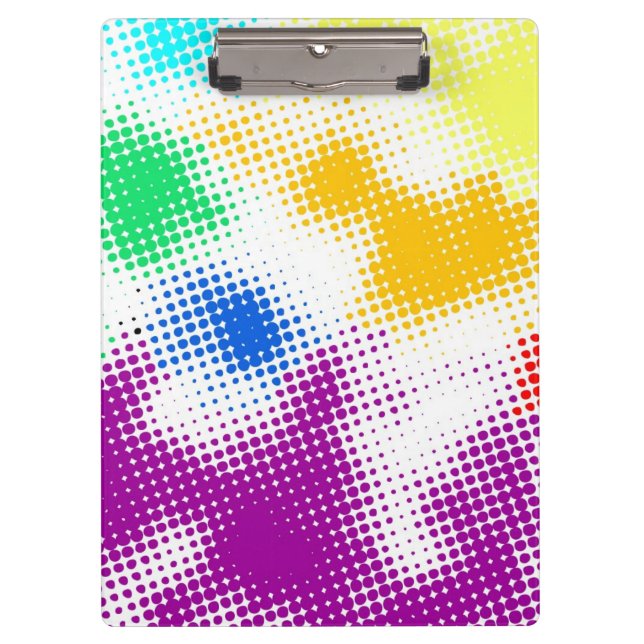 Random halftone colourful background clipboard (Front)