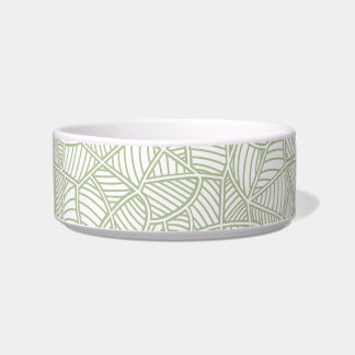 Random Leaf Mosaic Pale Green Bowl