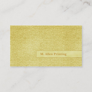 Random Letters Business Card