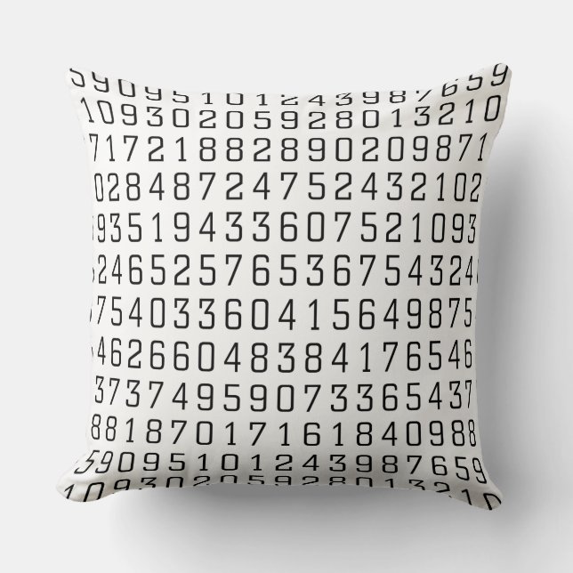 Random Numbers Cushion (Front)