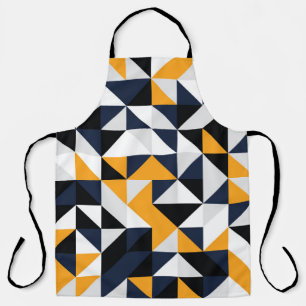 Random quarter circles: colourful pattern. apron