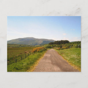 random road in Scotland Postcard
