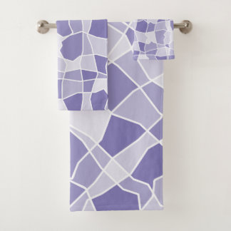 Random shapes bath towel set