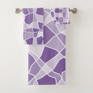Random shapes bath towel set