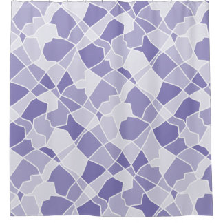 Random shapes shower curtain