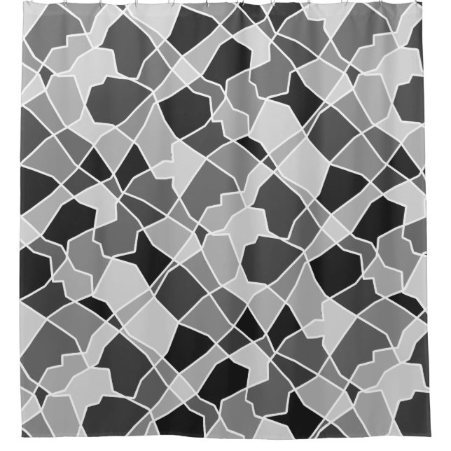 Random shapes shower curtain (Front)