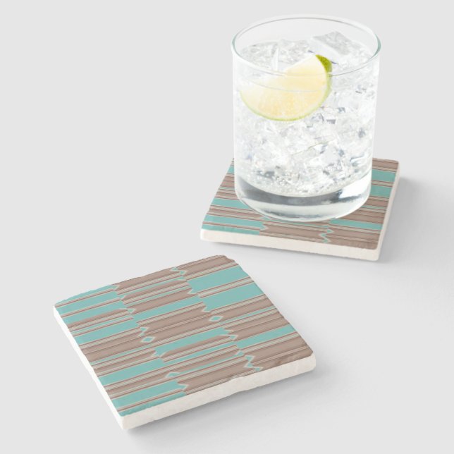 Random Shifts Stone Marble Coaster (Side)