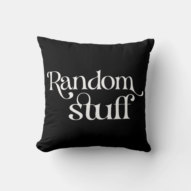 Random Stuff Funny Cushion (Front)