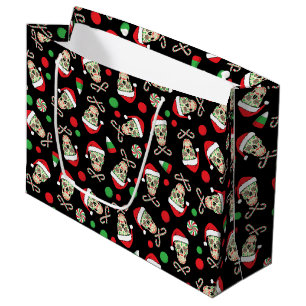 Random Sugar Skull Santa Large Gift Bag