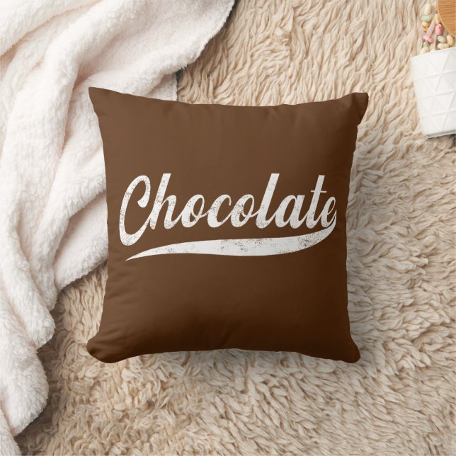 Random Varsity - Chocolate  Cushion (Blanket)