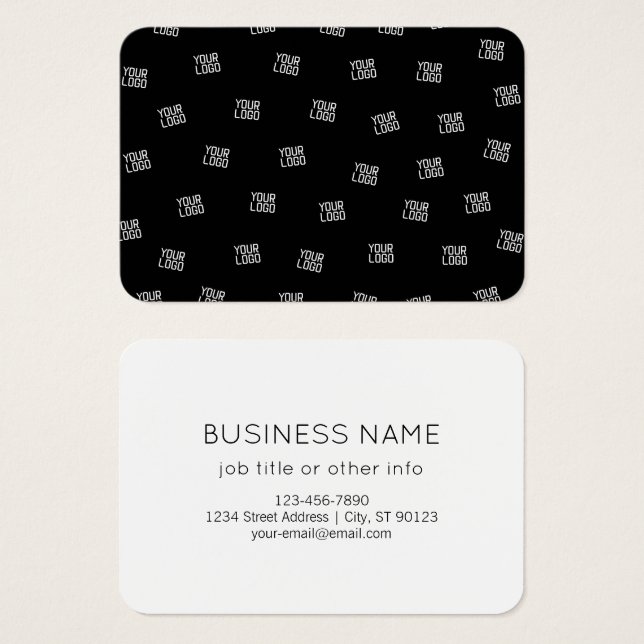 Randomly Arranged Design, Business Logo or Image (Front & Back)