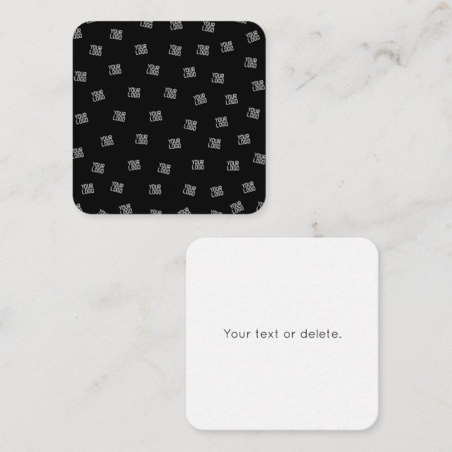 Randomly Arranged Design, Business Logo or Image Card (Front/Back)