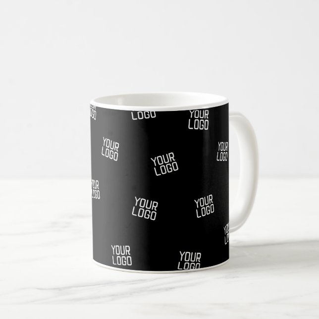 Randomly Arranged Design, Business Logo or Image Coffee Mug (Front Right)