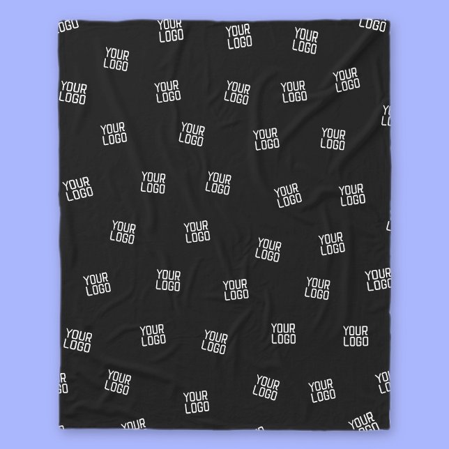 Randomly Arranged Design, Business Logo or Image Fleece Blanket (Creator Uploaded)