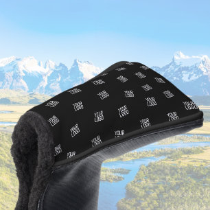 Randomly Arranged Design, Business Logo or Image Golf Head Cover
