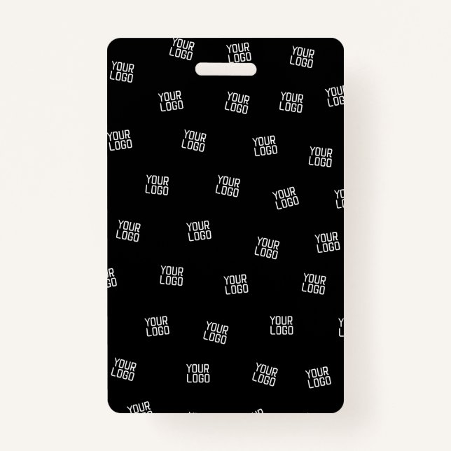 Randomly Arranged Design, Business Logo or Image ID Badge (Front)