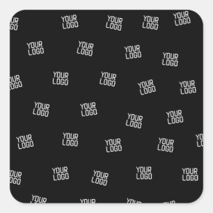 Randomly Arranged Design, Business Logo or Image Square Sticker