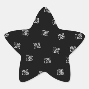 Randomly Arranged Design, Business Logo or Image Star Sticker