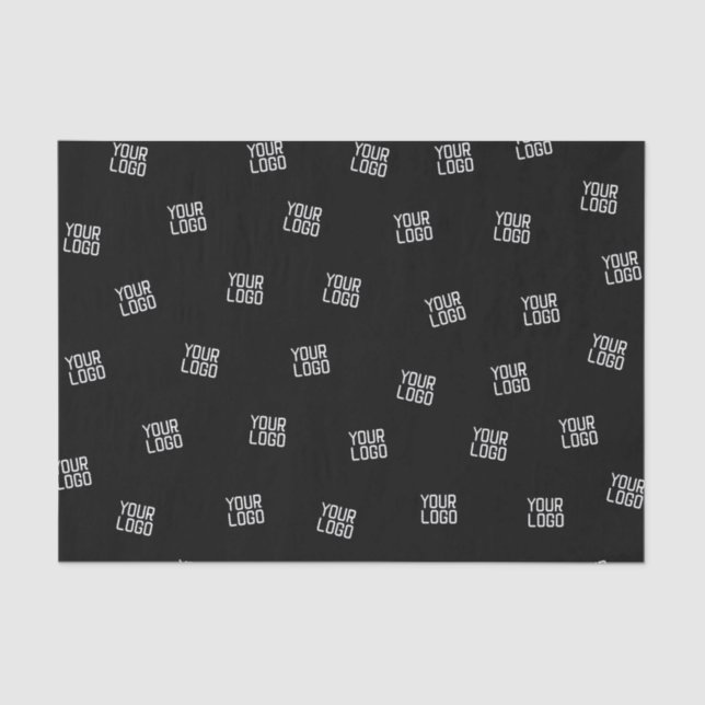 Randomly Arranged Design, Business Logo or Image Tissue Paper (Front)