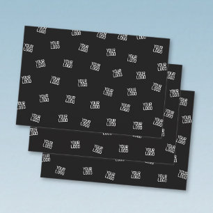 Randomly Arranged Design, Business Logo or Image Wrapping Paper Sheet