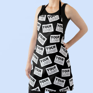 Randomly Placed Look for Your Logo or Any Photo Apron