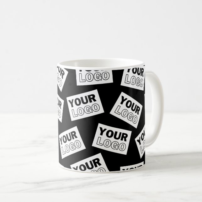 Randomly Placed Look for Your Logo or Any Photo Coffee Mug (Front Right)