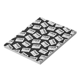 Randomly Placed Look for Your Logo or Any Photo Notepad