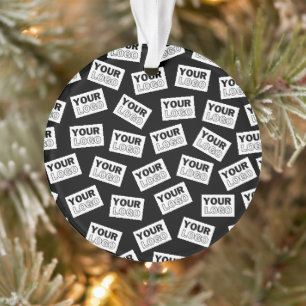 Randomly Placed Look for Your Logo or Any Photo Ornament