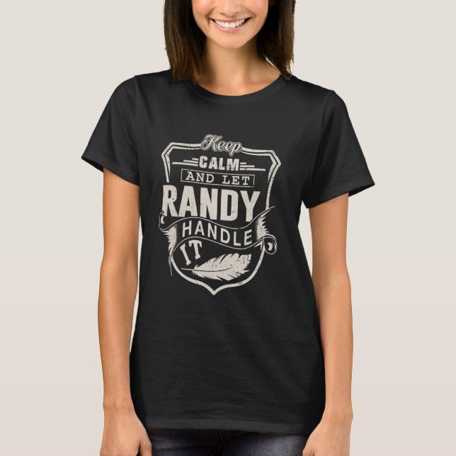 Randy First Name Shirt Randy Name Birthday (Front)