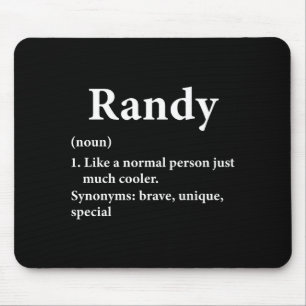 Randy Name Definition Funny D  Mouse Mat