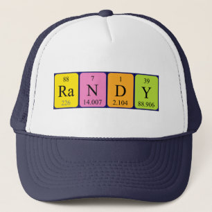 Randy periodic table name hat