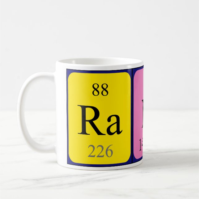 Randy periodic table name mug (Left)