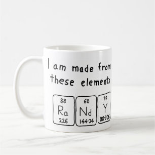 Randy periodic table name mug
