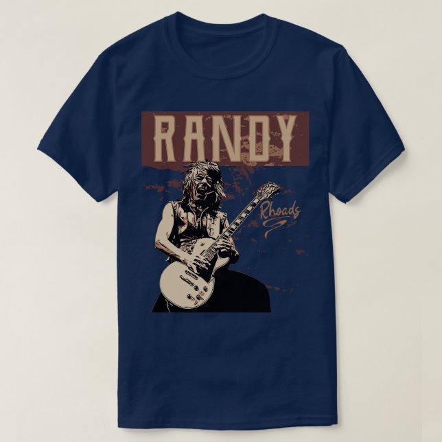 Randy Rhoads Brown vintage T-Shirt (Design Front)