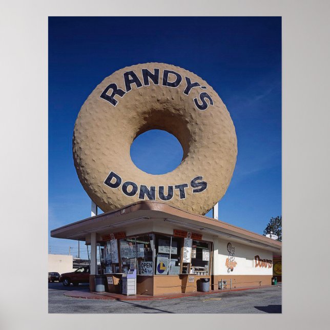 Randy's Doughnuts California Mid Century Modern Poster (Front)