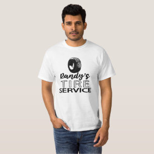 Randy's Tire Service   Black Logo   You Customise T-Shirt