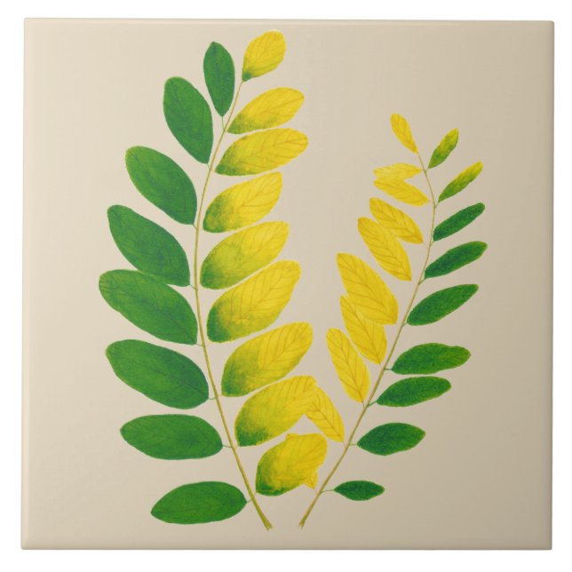 'Rang De Basanti' on a Ceramic Tile (II) (Front)