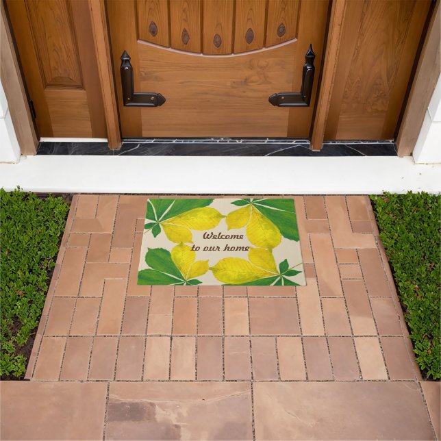 'Rang De Basanti' on a Door Mat (Outdoor)