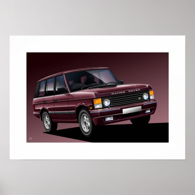 Range Rover Classic Poster Illustration (Front)