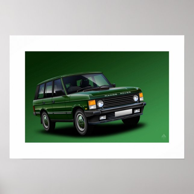 Range Rover Vogue Poster Illustration (Front)
