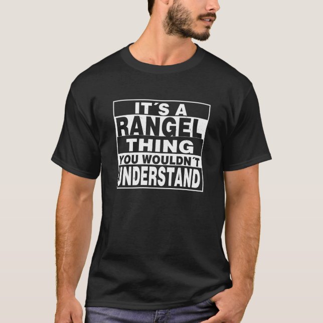 RANGEL Surname Personalised Gift T-Shirt (Front)
