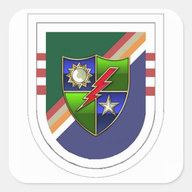 Ranger 3rd Battalion Beret Flash with DUI Stickers (Front)