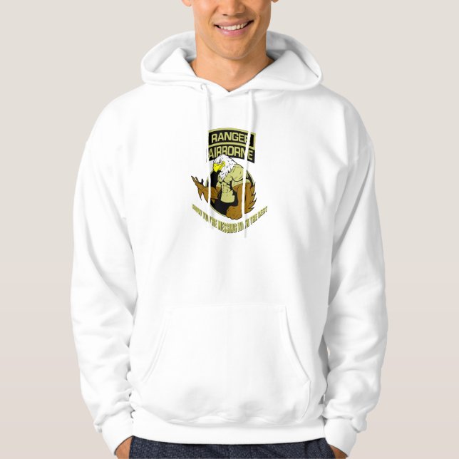 RANGER AIRBORNE "Now You're Messing With The Best" Hoodie (Front)