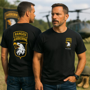 Ranger Airborne Screaming Eagles Personalized T-Shirt